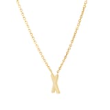 Goldsmiths 9ct Yellow Gold Letter X Pendant