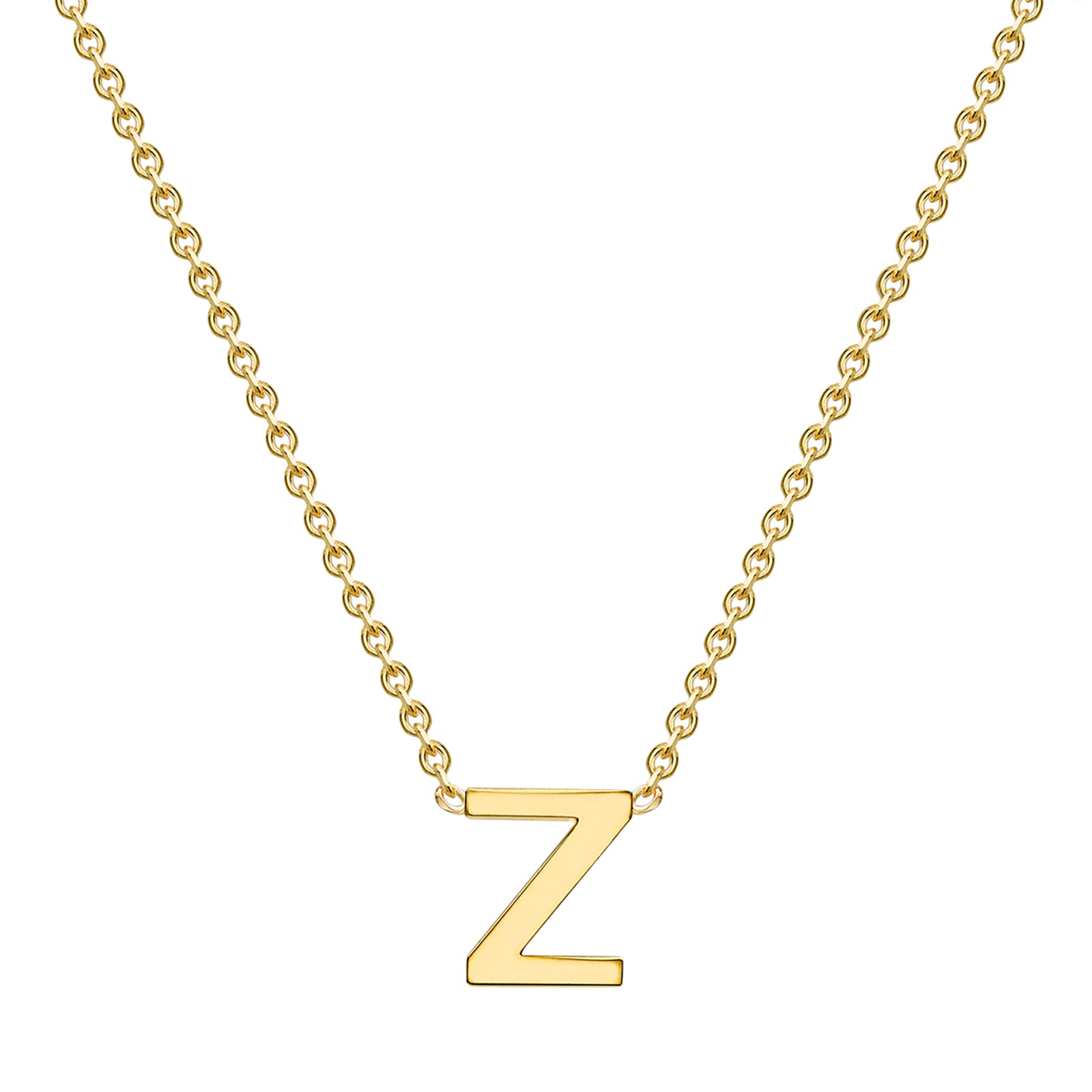 Goldsmiths 9ct Yellow Gold Letter Z Pendant