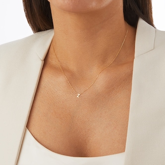 Goldsmiths 9ct Yellow Gold Letter Z Pendant Goldsmiths 9ct Yellow Gold Letter Z Pendant