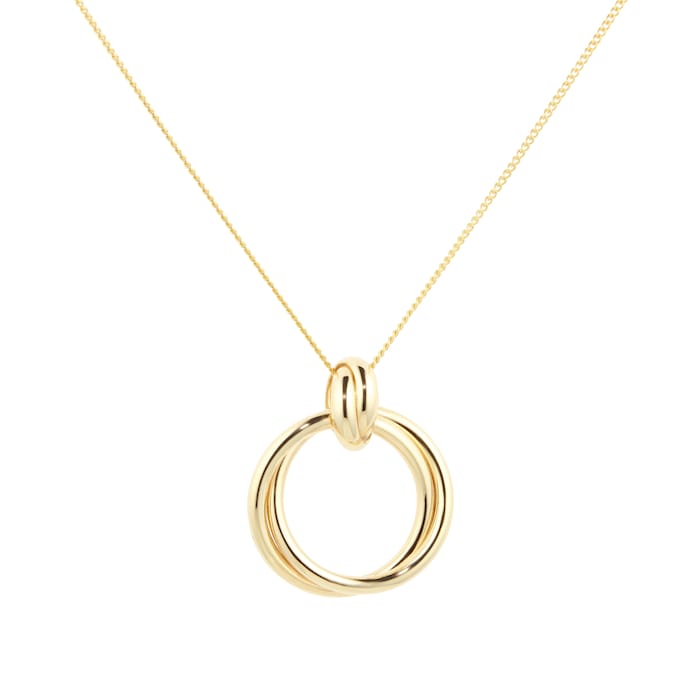 Goldsmiths 18ct Yellow Gold Circle Pendant