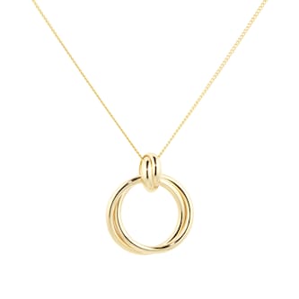 Goldsmiths 18ct Yellow Gold Circle Pendant