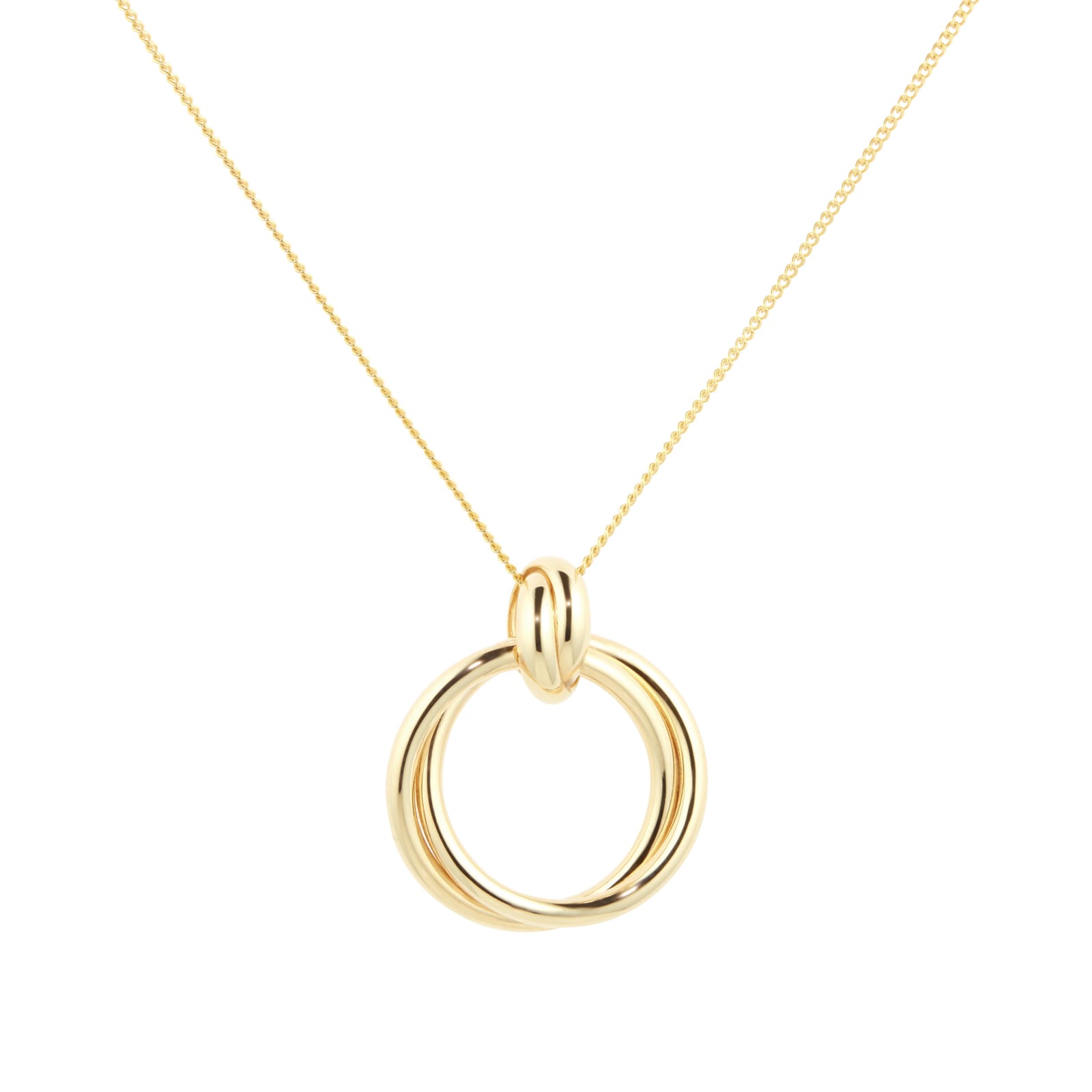 Goldsmiths 18ct Yellow Gold Circle Pendant 7.42.2004 | Goldsmiths