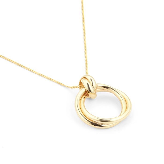 Goldsmiths 18ct Yellow Gold Circle Pendant