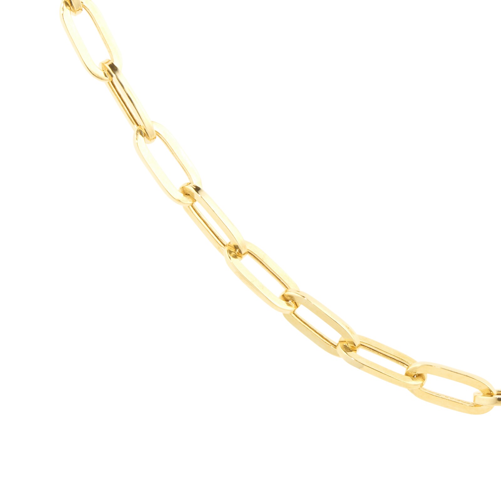 Goldsmiths 9ct Yellow Gold Paper Link Chain Necklace 1.16.0224 Goldsmiths