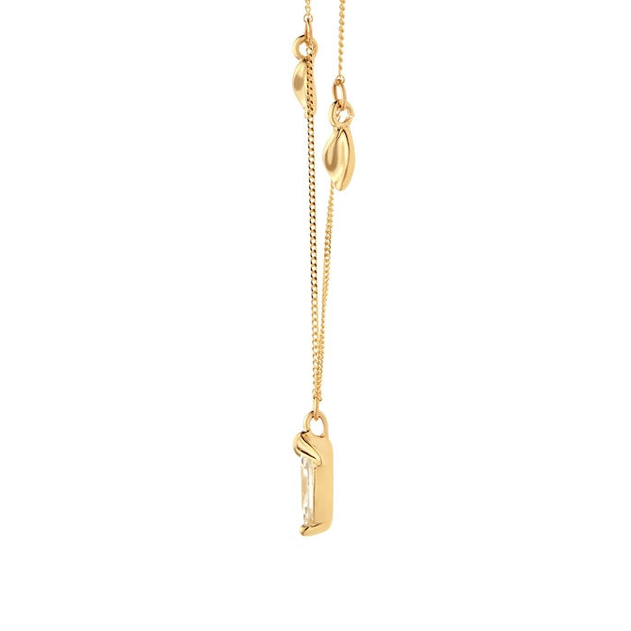 Goldsmiths 9ct Yellow Gold Moulded Petals Necklace