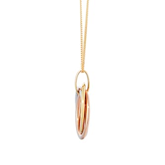 Goldsmiths 18ct Tri Colour Pendant