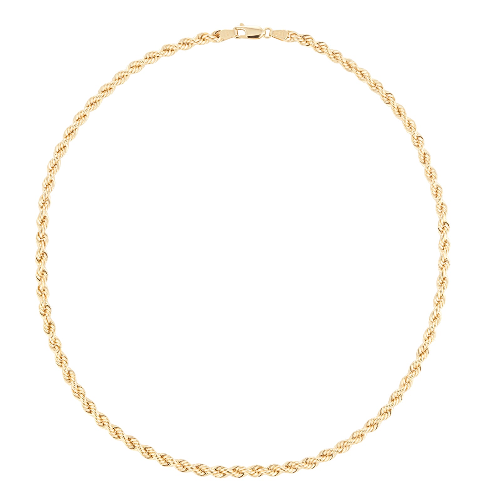Goldsmiths 9ct Yellow Gold Rope Chain