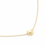 Goldsmiths 9ct Yellow Gold Slider Heart Necklace