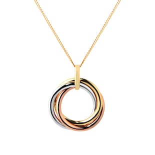 Mappin & Webb 18ct Tri Colour Pendant