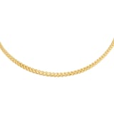 Goldsmiths 9ct Yellow Gold 2.8mm Square Spiga 20 inch Chain