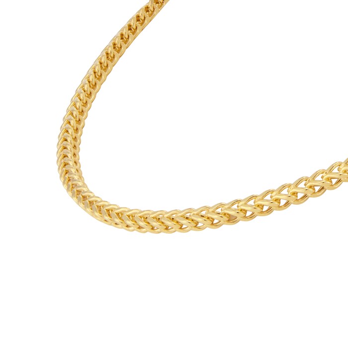 Goldsmiths 9ct Yellow Gold 2.8mm Square Spiga 20 inch Chain