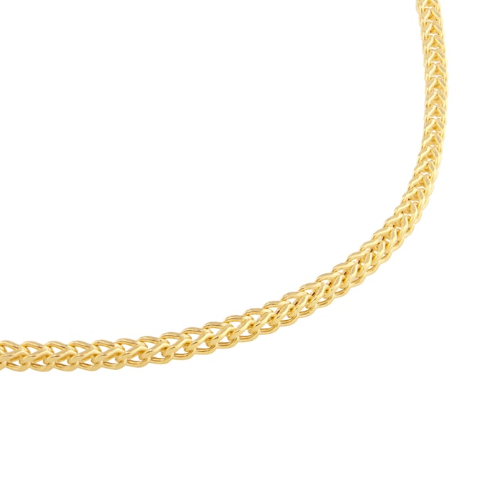 Goldsmiths 9ct Yellow Gold 2.8mm Square Spiga 20 inch Chain