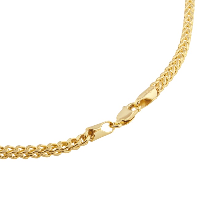 Goldsmiths 9ct Yellow Gold 2.8mm Square Spiga 20 inch Chain