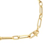 Goldsmiths 9ct Yellow Gold Mixed Paperlink Chain Necklace 18 Inch