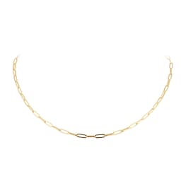 13150413 - 9ct Yellow Gold 3mm Paperclip Chain Necklace