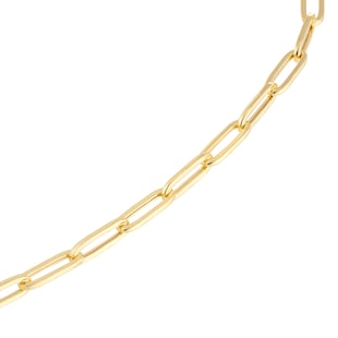 Goldsmiths 9ct Yellow Gold 3mm Paperclip Chain Necklace