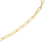 Best Luxury 
9ct Yellow Gold 3mm Paperclip Chain Necklace