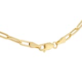 Best Luxury 
9ct Yellow Gold 3mm Paperclip Chain Necklace