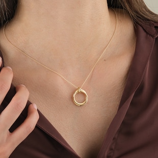 Mappin & Webb 18ct Yellow Gold Twist Pendant