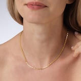 Goldsmiths 9ct Yellow Gold Box Belcher Chain Necklace