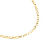 Goldsmiths 9ct Yellow Gold Box Belcher Chain Necklace