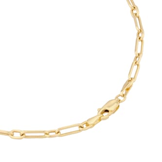 Goldsmiths 9ct Yellow Gold Slim Paperlink Chain Necklace
