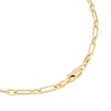 Goldsmiths 9ct Yellow Gold Slim Paperlink Chain Necklace