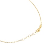 Goldsmiths 9ct Yellow Gold 5mm Heart Station Necklace