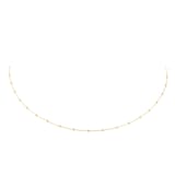 Goldsmiths 9ct Yellow Gold 1mm Diamond Cut Ball Tracer Necklace