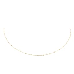 13150419 - 9ct Yellow Gold 1mm Diamond Cut Ball Tracer Necklace