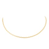 Goldsmiths 9ct Yellow Gold Diamond Cut Belcher Chain Necklace