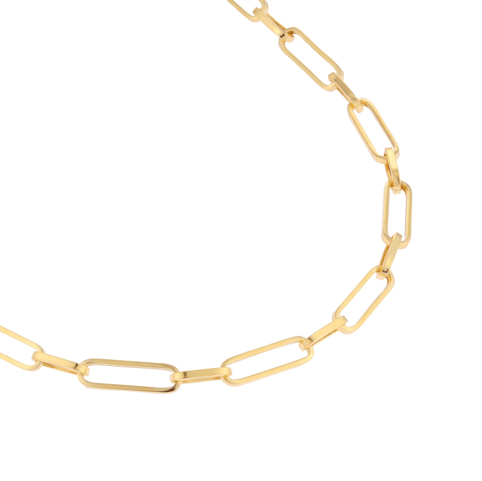 Goldsmiths 9ct Yellow Gold Mixed Paperlink Chain Necklace Goldsmiths 9ct Yellow Gold Mixed Paperlink Chain Necklace