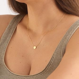 Goldsmiths 9ct Yellow Gold Disc Necklace Goldsmiths 9ct Yellow Gold Disc Necklace