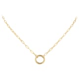 Goldsmiths 9ct Yellow Gold Paperlink Gate Clasp Chain Necklace