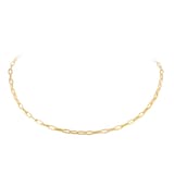 Goldsmiths 9ct Yellow Gold Paper Link Chain Necklace