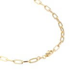 Goldsmiths 9ct Yellow Gold Paper Link Chain Necklace