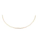 Goldsmiths 9ct Tri Colour Gold Plait Herringbone Chain Necklace