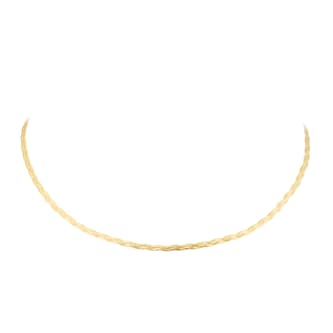 Goldsmiths 9ct Yellow Gold Plait Herringbone Chain Necklace