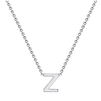 Goldsmiths 9ct White Gold Letter Z Initial Pendant Necklace