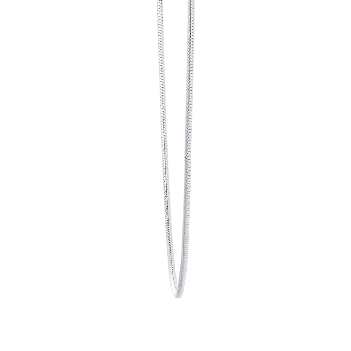 Goldsmiths 9ct White Gold 61cm (24") Snake Chain