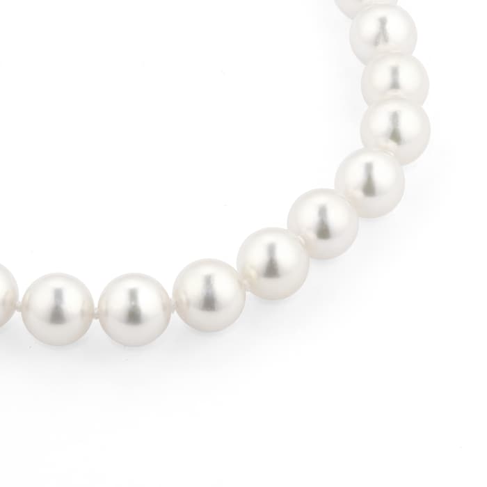 Mappin & Webb 18ct Yellow Gold 6.5-7mm Akoya Pearl 18" Necklace