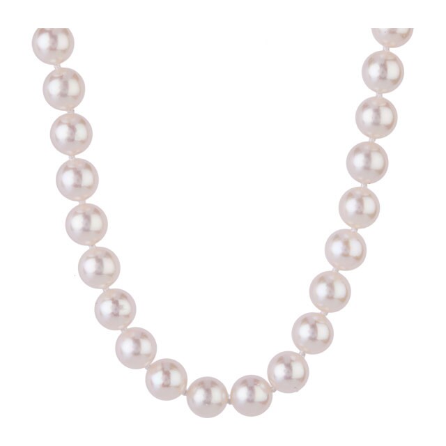 Goldsmiths 9ct White Gold 7-7.5mm Akoya Pearl Strand Necklace