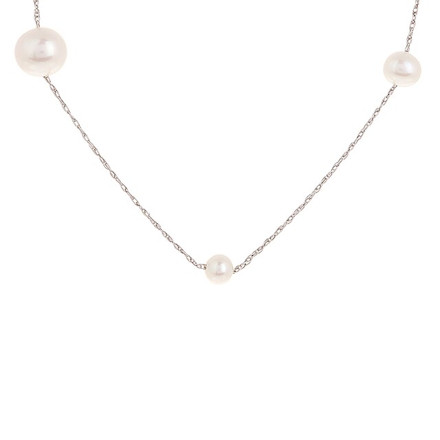 Goldsmiths Sterling Silver Fresh Water Pearl Necklace