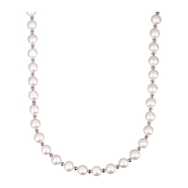 Goldsmiths 9ct Gold 7-7.5mm Pearl Necklet