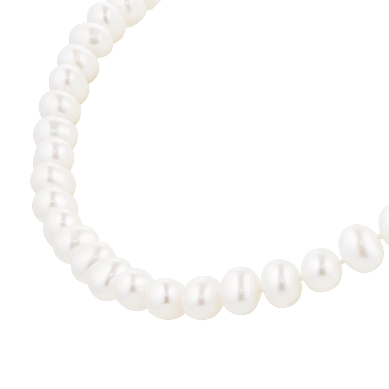 Goldsmiths 9ct Yellow Gold 6.5-7mm Freshwater Pearl Strand Goldsmiths 9ct Yellow Gold 6.5-7mm Freshwater Pearl Strand