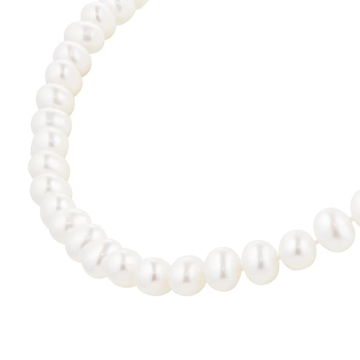 Goldsmiths 9ct Yellow Gold 6.5-7mm Freshwater Pearl Strand