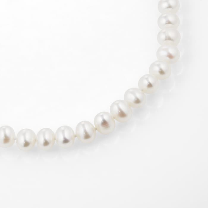 Goldsmiths 9ct Yellow Gold 6.5-7mm Freshwater Pearl Strand