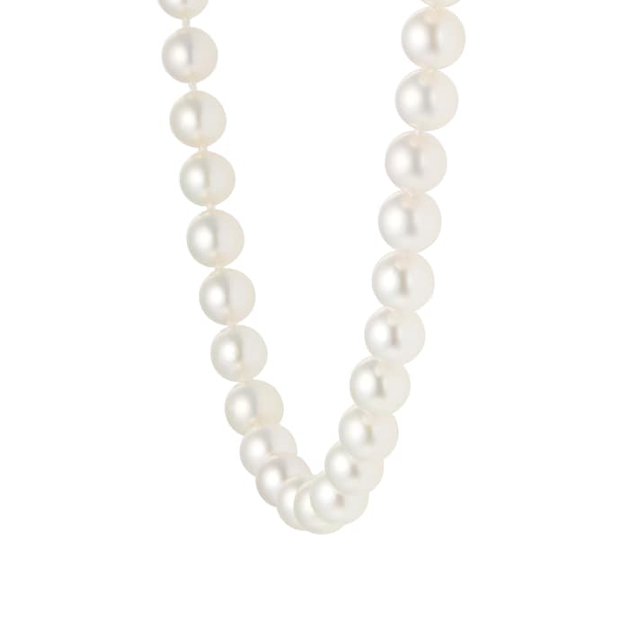 Goldsmiths 9ct White Gold 6.5-7mm Pearl Strand Necklace