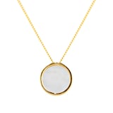 Goldsmiths 9ct Yellow Gold Mother Of Pearl Pendant