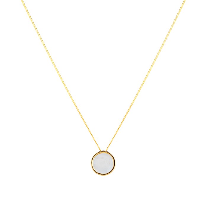 Goldsmiths 9ct Yellow Gold Mother Of Pearl Pendant